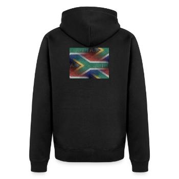 Afrique du Sud - art design - Veste à capuche bio Premium Unisexe - noir - Dos - Nico (187cm)