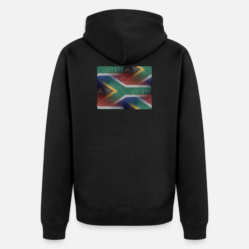 Afrique du Sud - art design - Veste à capuche bio Premium Unisexe - noir