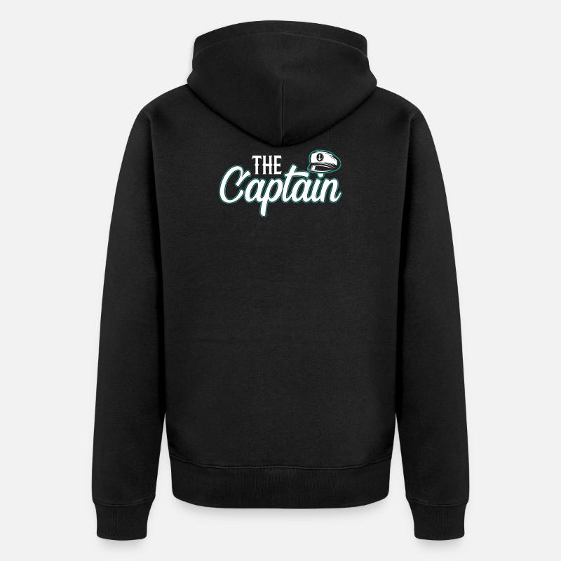 Le capitaine - Veste à capuche bio Premium Unisexe - noir