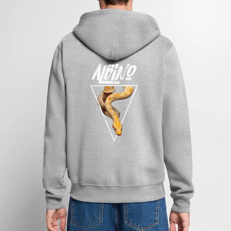 Burmese Python Snake Owner Unisex Premium Organic Zip Hoodie
