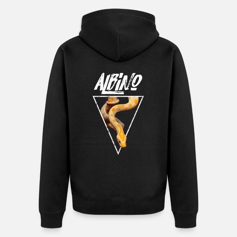Burmese Python Snake Owner - Unisex Premium Organic Zip Hoodie - black