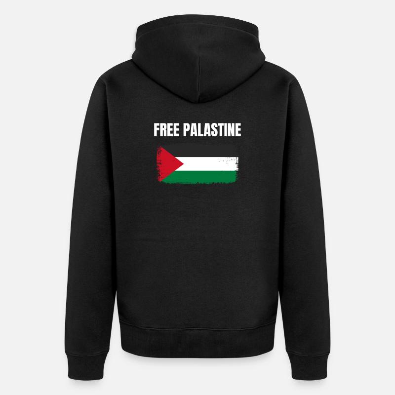Free Palastine Tshirt Palestine - Veste à capuche bio Premium Unisexe - noir