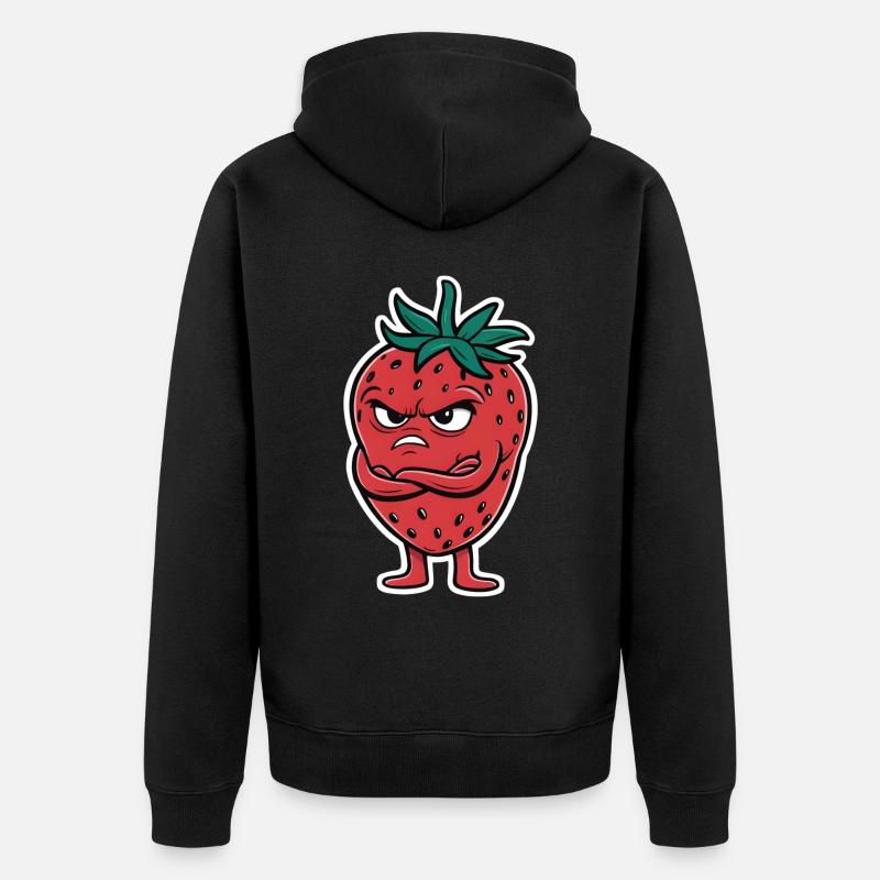 Fraise - Veste à capuche bio Premium Unisexe - noir