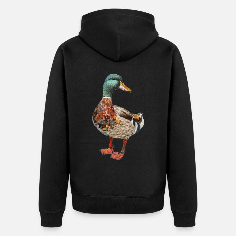 Canard - Veste à capuche bio Premium Unisexe - noir
