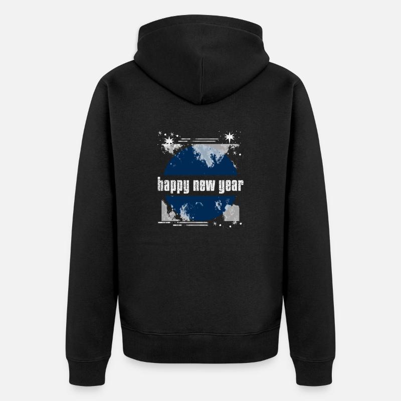 Bonne Année - Veste à capuche bio Premium Unisexe - noir