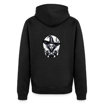 sorcière classique 13 - Veste à capuche bio Premium Unisexe - noir - Dos - Nico (187cm)