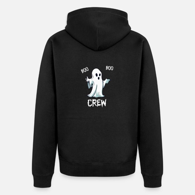 Boo Boo Crew – Ghost Brigade Halloween - Veste à capuche bio Premium Unisexe - noir