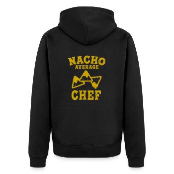 cuisinier cuisine chef cuisine nacho cuisinier moyen - Veste à capuche bio Premium Unisexe - noir - Dos - Nico (187cm)