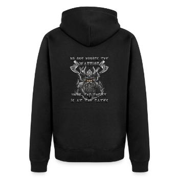 Cadeau de Valhalla Legends pour les Fans de Viking - Veste à capuche bio Premium Unisexe - noir - Dos - Nico (187cm)