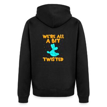 Balloon Animal Party Balloon Artist - Unisex Premium Organic Zip Hoodie - black - Back - Nico (187cm)