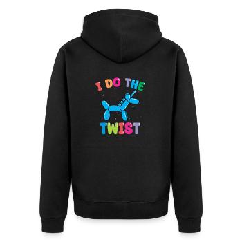 Balloon Animal Party Balloon Artist - Unisex Premium Organic Zip Hoodie - black - Back - Nico (187cm)