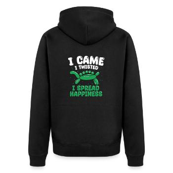 Balloon Animal Party Balloon Artist - Unisex Premium Organic Zip Hoodie - black - Back - Nico (187cm)