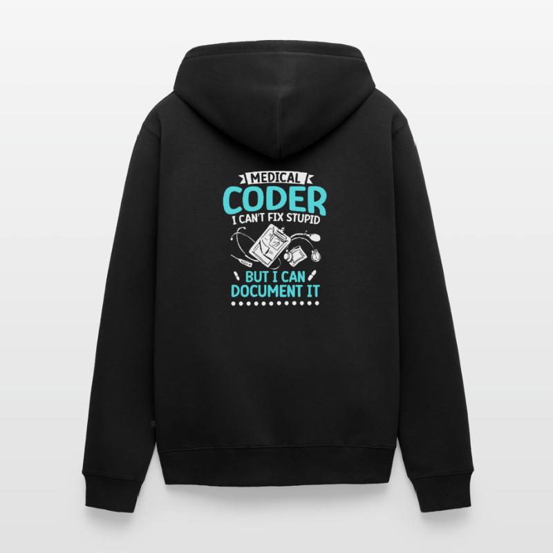 Medical Coder Coding Specialist Unisex Premium Organic Zip Hoodie