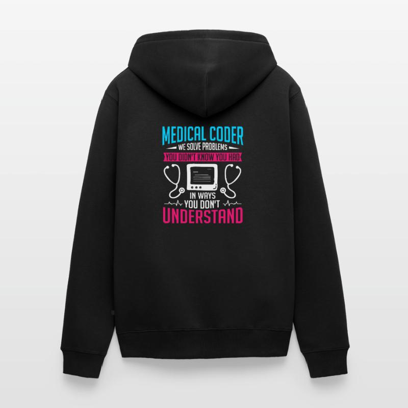 Medical Coder Coding Specialist Unisex Premium Organic Zip Hoodie