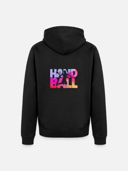Indoor Sports Handball Player Handball Club Handball - Unisex Premium Organic Zip Hoodie - black
