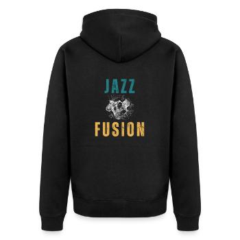 Conception de cadeau Jazz Fusion pour les amateurs de Jazz - Veste à capuche bio Premium Unisexe - noir - Dos - Nico (187cm)
