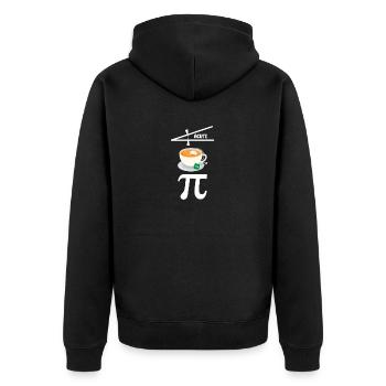 Aiguë Thé Gâteau Cutie Pi Jour Math Geek Connaissance - Veste à capuche bio Premium Unisexe - noir - Dos - Nico (187cm)