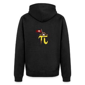 Pi Day Pirate Math Geek Math Numéro Nerd - Veste à capuche bio Premium Unisexe - noir - Dos - Nico (187cm)