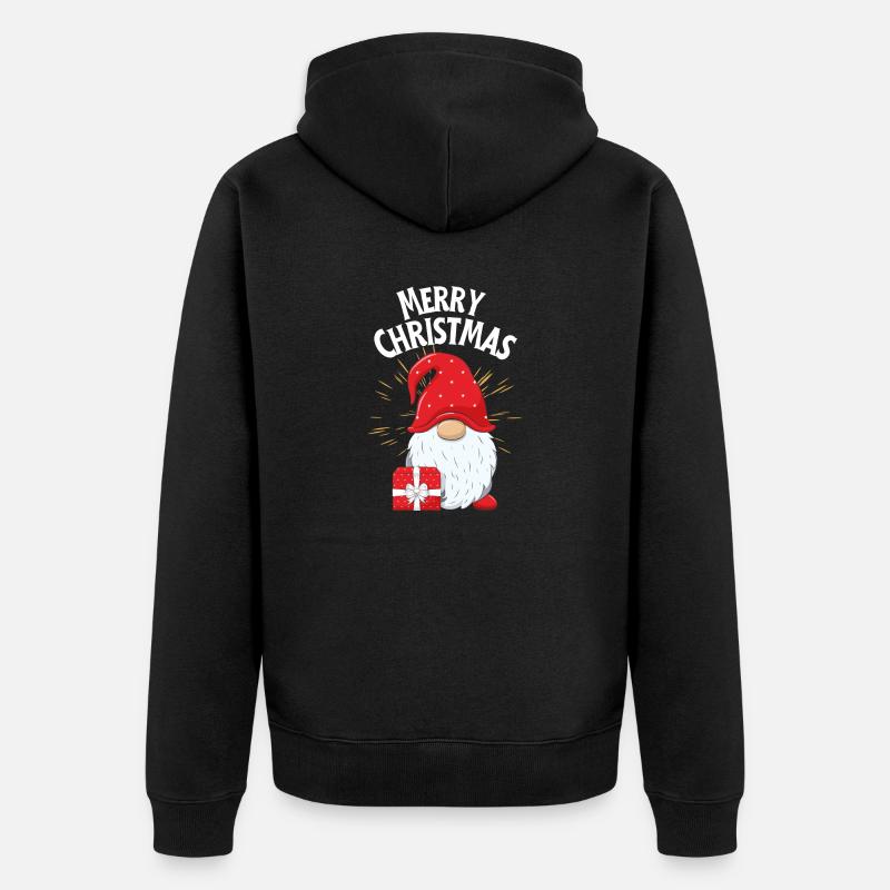 Joyeux Noël Nain - Veste à capuche bio Premium Unisexe - noir