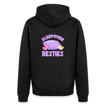 Soirée pyjama pyjama soirée pyjama - Veste à capuche bio Premium Unisexe - noir - Dos - Nico (187cm)