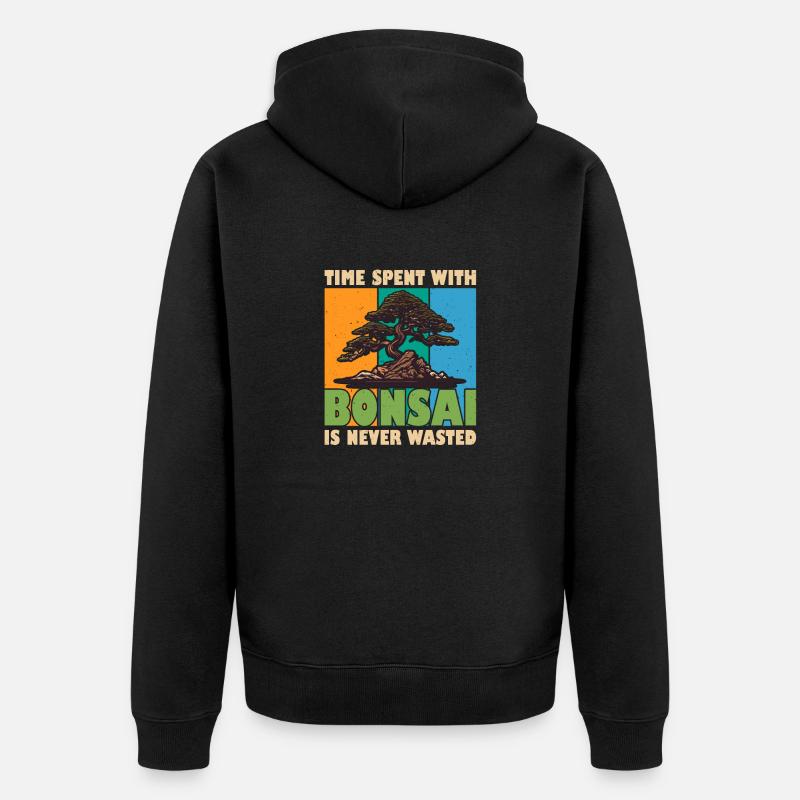 Bonsaï - Veste à capuche bio Premium Unisexe - noir