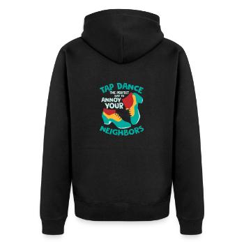 Claquettes : le moyen idéal d’ennuyer les claquettes - Veste à capuche bio Premium Unisexe - noir - Dos - Nico (187cm)