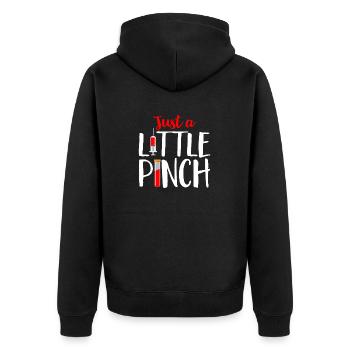 Phlebotomy Blood Draw Blood Nurse - Unisex Premium Organic Zip Hoodie - black - Back - Nico (187cm)