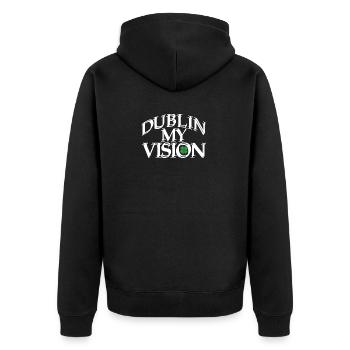 Dublin Ma vision Racines irlandaises Fierté irlandaise - Veste à capuche bio Premium Unisexe - noir - Dos - Nico (187cm)