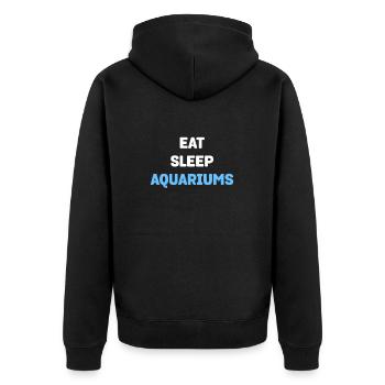 Eat Sleep Aquariums Drôle Aquarium Fans D’amoureux Des Poissons - Veste à capuche bio Premium Unisexe - noir - Dos - Nico (187cm)