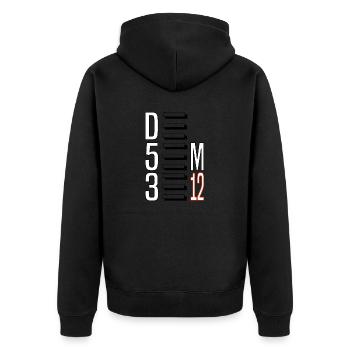 TSHIRT STUDIO DESEMBER - Veste à capuche bio Premium Unisexe - noir - Dos - Nico (187cm)