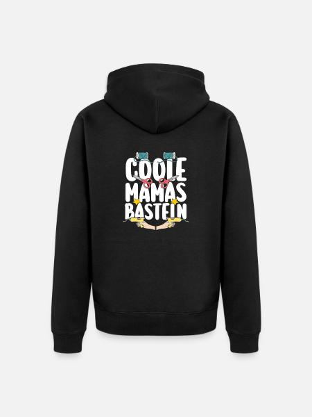 Mama Mutter Bastler Basteln - Unisex Premium Bio Zip Hoodie - Schwarz