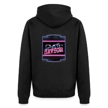 lover animals beagle owner gift dog friendly - Unisex Premium Bio Zip Hoodie - Schwarz - Hinten - Nico (187cm)