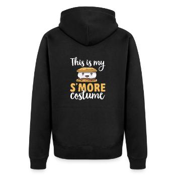 S'more Campfire Marshmallow Camping - Veste à capuche bio Premium Unisexe - noir - Dos - Nico (187cm)