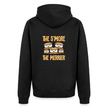 S'more Campfire Marshmallow Camping - Veste à capuche bio Premium Unisexe - noir - Dos - Nico (187cm)