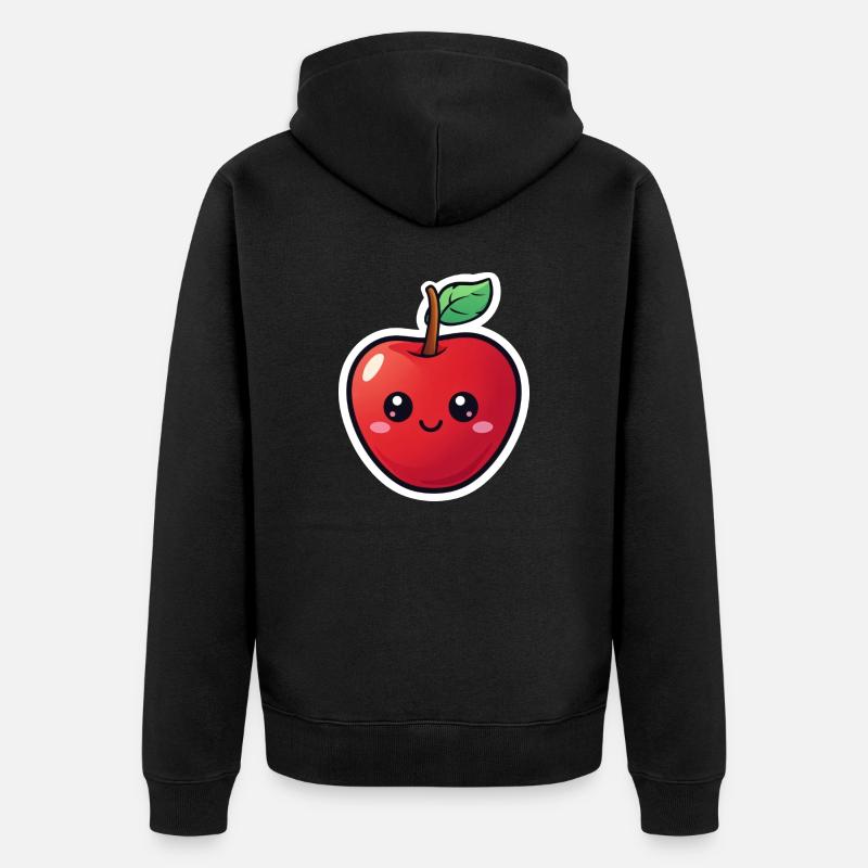 Cerisier Kawai - Veste à capuche bio Premium Unisexe - noir