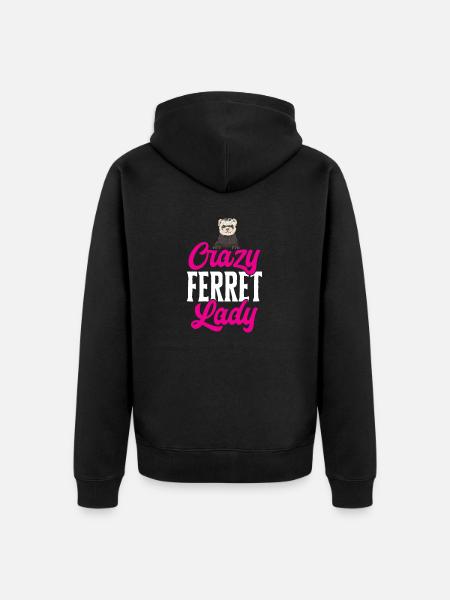 Ferret Owner Ferret - Unisex Premium Organic Zip Hoodie - black