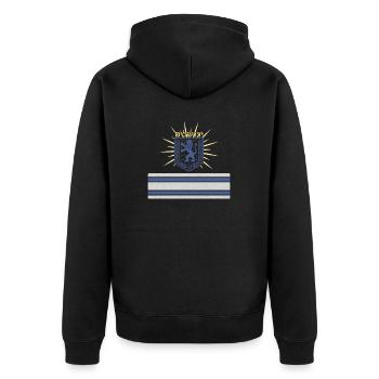 Israël Tsahal Juda juif blason drapeau hébreu - Veste à capuche bio Premium Unisexe - noir - Dos - Nico (187cm)