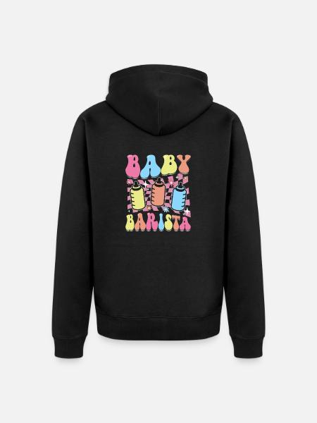 Infirmière Bébé Maternité Infirmière - Veste à capuche bio Premium Unisexe - noir