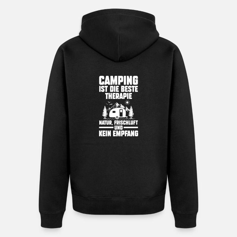 Camping-car Camping-car Camping Camping - Veste à capuche bio Premium Unisexe - noir