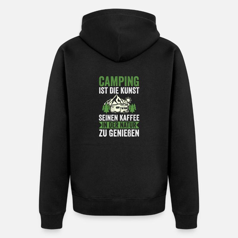 Camping-car Camping-car Camping Camping - Veste à capuche bio Premium Unisexe - noir
