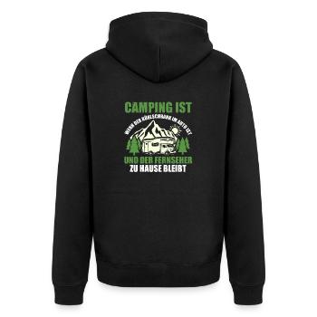 Camping-car Camping-car Camping Camping - Veste à capuche bio Premium Unisexe - noir - Dos - Nico (187cm)