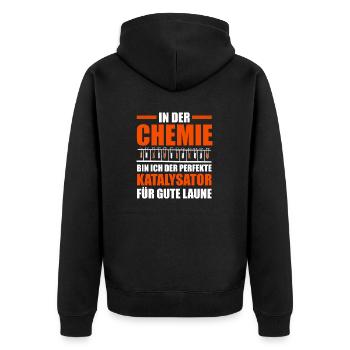 Chimiste Sciences Physique Chimie - Veste à capuche bio Premium Unisexe - noir - Dos - Nico (187cm)
