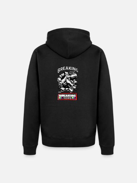 The Ultimate Newsbreaker - Unisex Premium Bio Zip Hoodie - Schwarz
