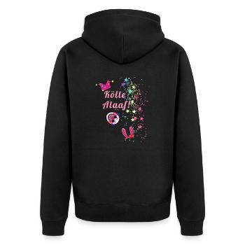 Stars, kölle alaaf, carnaval, clown - Veste à capuche bio Premium Unisexe - noir - Dos - Nico (187cm)