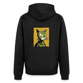 Un chat unique pour vous - Veste à capuche bio Premium Unisexe - noir - Dos - Nico (187cm)
