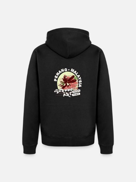 Mosquito Graffiti - Unisex Premium Organic Zip Hoodie - black