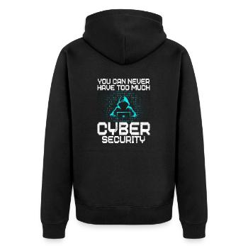 Piratage informatique en cybersécurité - Veste à capuche bio Premium Unisexe - noir - Dos - Nico (187cm)