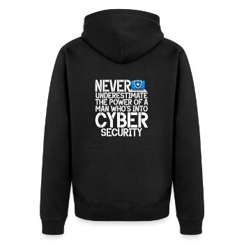 Piratage informatique en cybersécurité - Veste à capuche bio Premium Unisexe - noir - Dos - Nico (187cm)