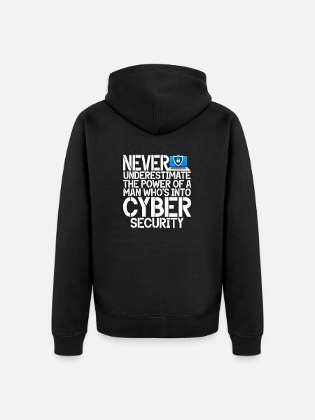 Cyber-sicherheits-hacker-hacking - Unisex Premium Bio Zip Hoodie - Schwarz