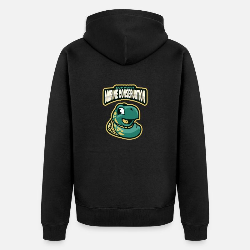 Marine Conservation - Veste à capuche bio Premium Unisexe - noir